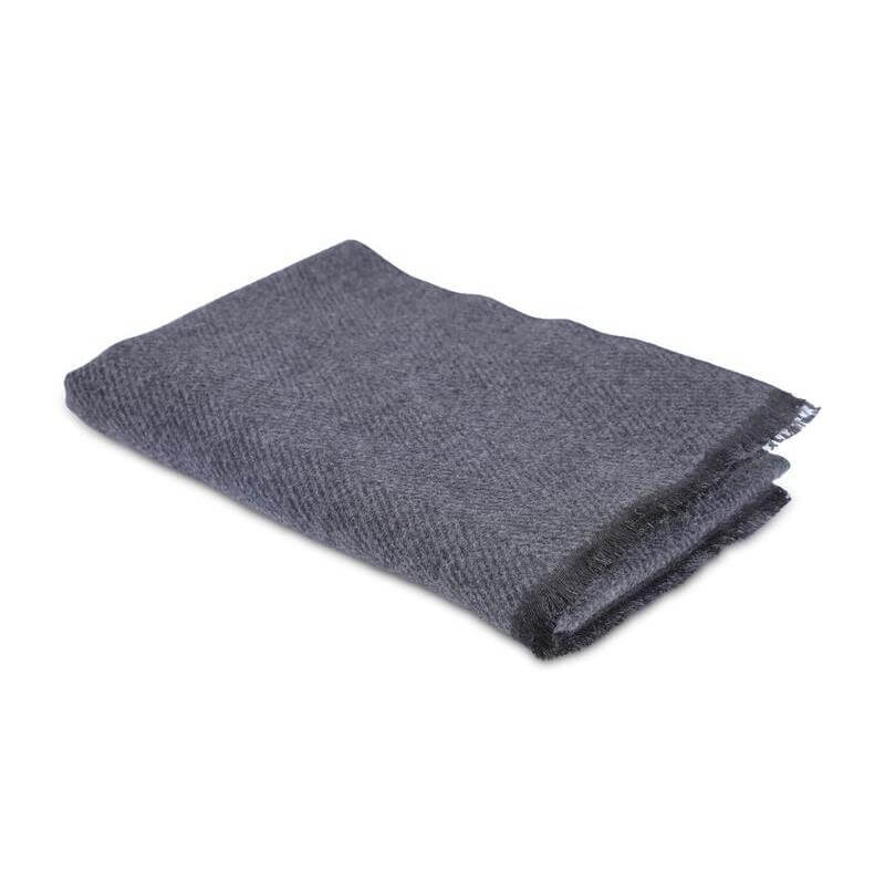 WELLINGTON - Santhome Premium Wool Herringbone Scarf in Gift Box - Image 4