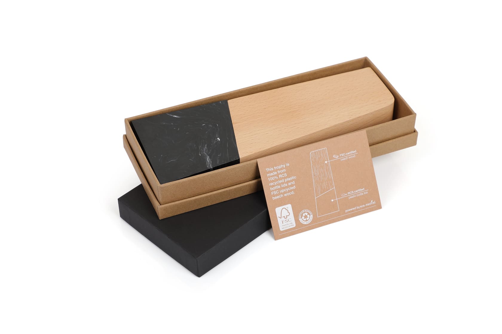 FARSO - Waste-to-Wins® Recycled Award - Black Swirl - Image 5
